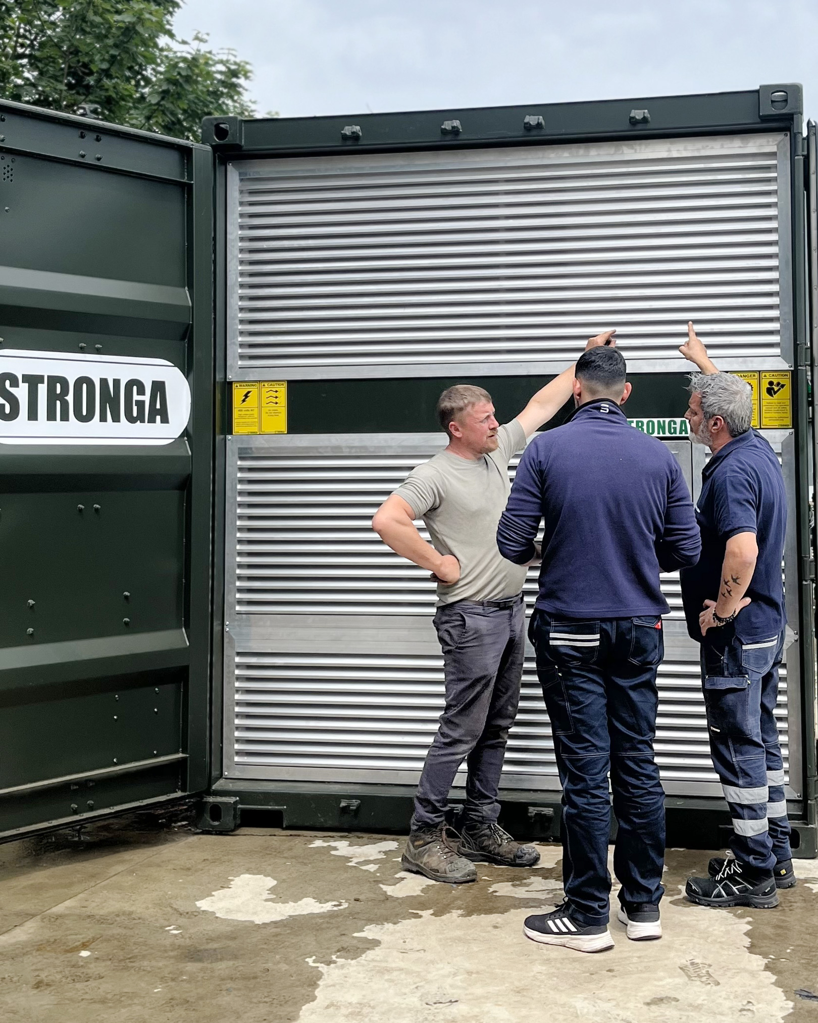 Visite de site de l'équipe Stronga